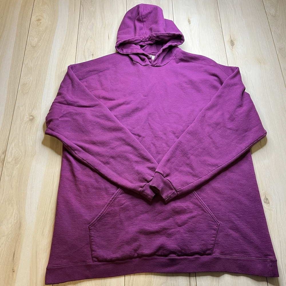 Russell Athletic High Cotton Mens Hoodie Oversized Red Mens Size XL
